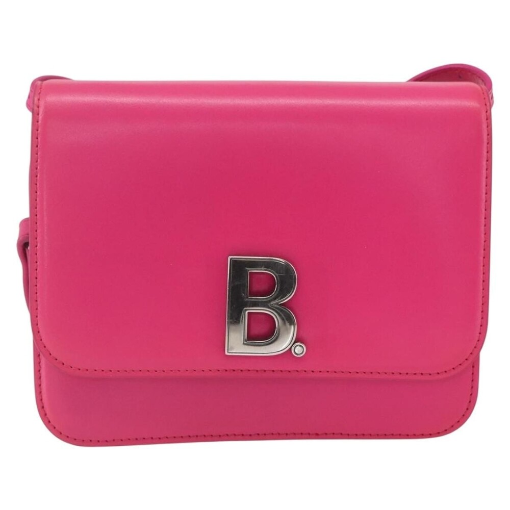 Balenciaga Leather Shoulder Bag Pink
